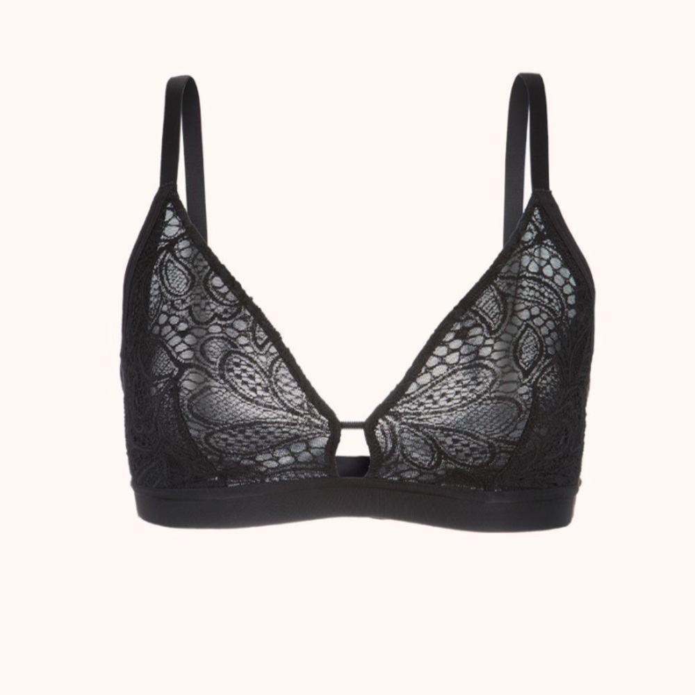 Lively Palm Lace Busty Bralette